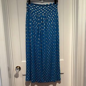 NWT Boden printed metallic maxi skirt
